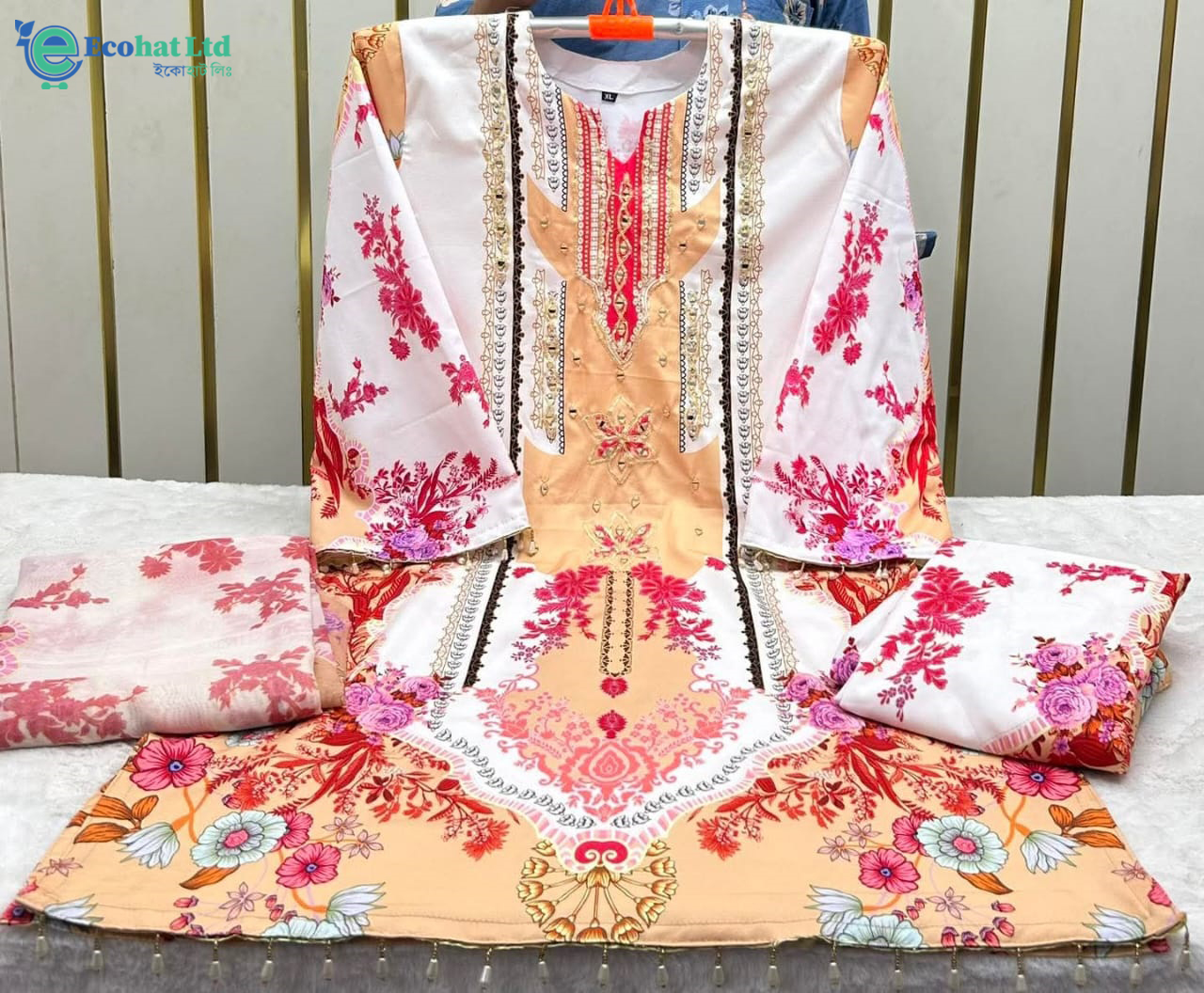 100% Quality Full Dubai Cheri Fabric Three Pcs